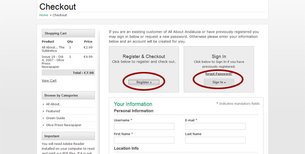 aaa-logged-in-(4) Register and Checkout / Sign In