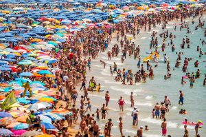 tourists spain