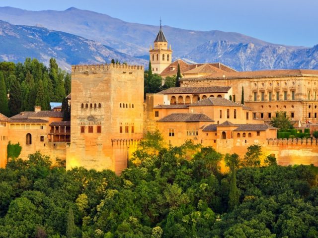 the most popular sights of andalusia alhambra palace granada spain  f