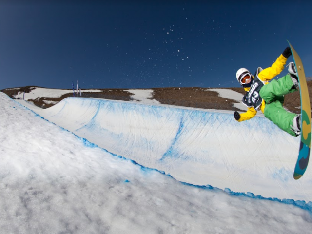 snowboarding