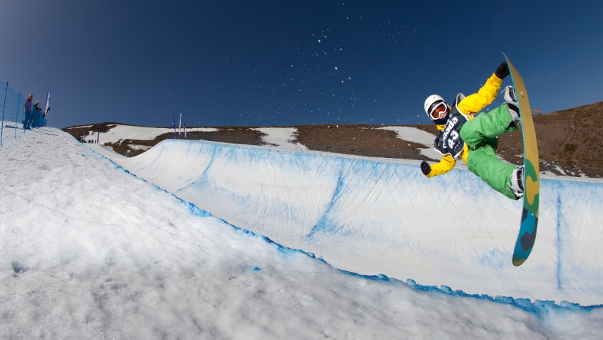 snowboarding